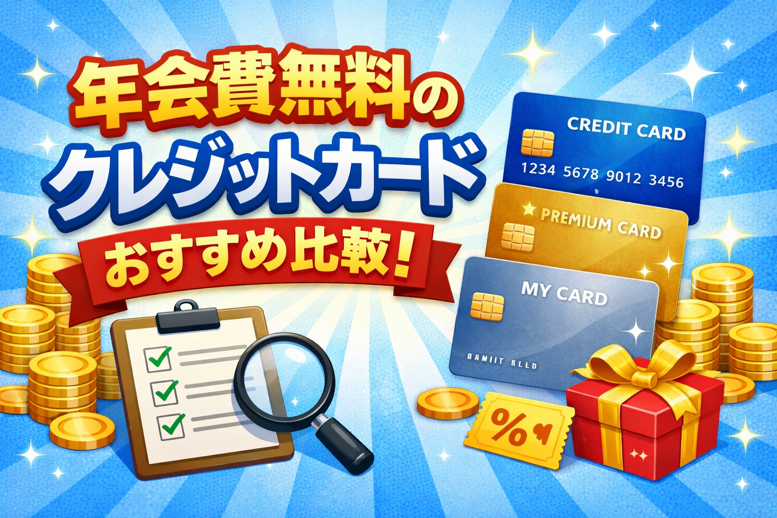 年会費無料のクレジットカードおすすめ比較